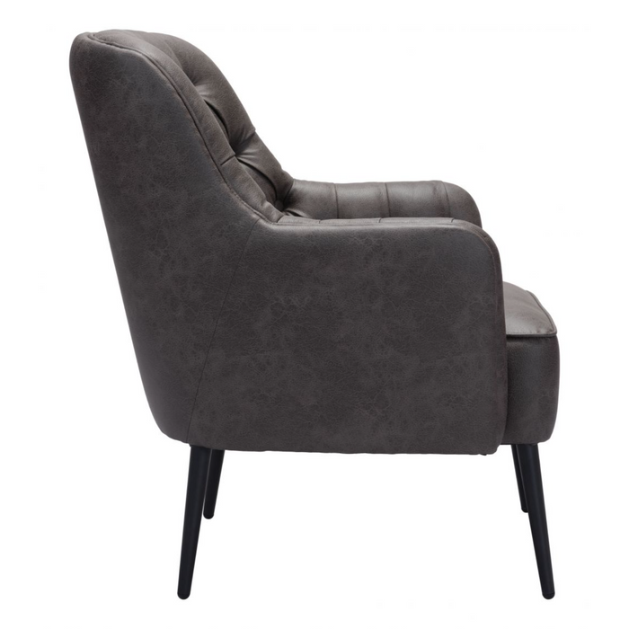 Zuo Tasmania Accent Chair Vintage Black - Bed & Sofa Hub