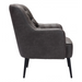 Zuo Tasmania Accent Chair Vintage Black - Bed & Sofa Hub