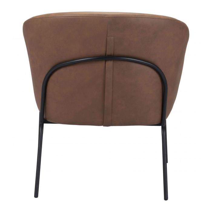 Zuo Quinten Accent Chair Vintage Brown - Bed & Sofa Hub