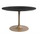 Zuo Taj Dining Table Black & Gold - Bed & Sofa Hub
