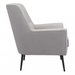 Zuo Ontario Accent Chair Gray - Bed & Sofa Hub