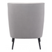 Zuo Ontario Accent Chair Gray - Bed & Sofa Hub