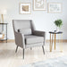 Zuo Ontario Accent Chair Gray - Bed & Sofa Hub