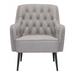 Zuo Tasmania Accent Chair Gray - Bed & Sofa Hub