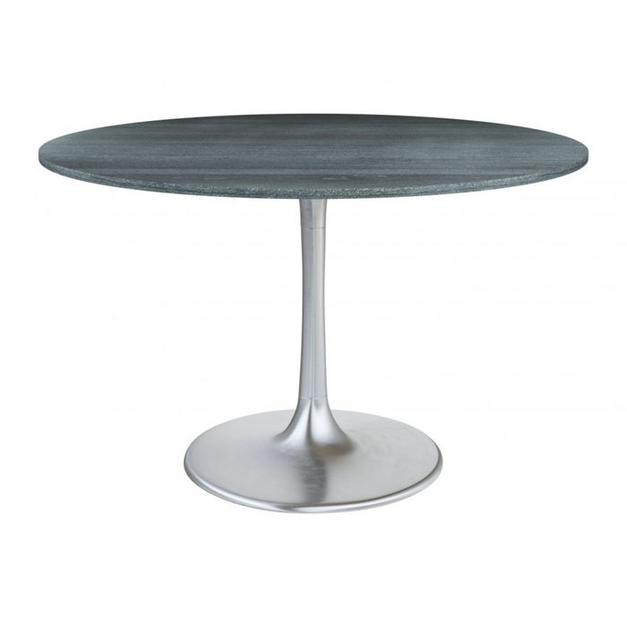 Zuo Metropolis Dining Table Gray & Silver - Bed & Sofa Hub