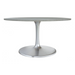 Zuo Star City Dining Table (60") Gray & Silver - Bed & Sofa Hub