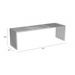 Zuo Tania Bench Silver - Bed & Sofa Hub