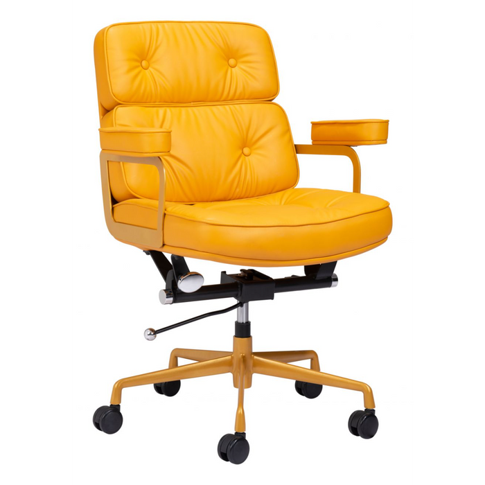 Zuo Smiths Office Chair Yellow - Bed & Sofa Hub