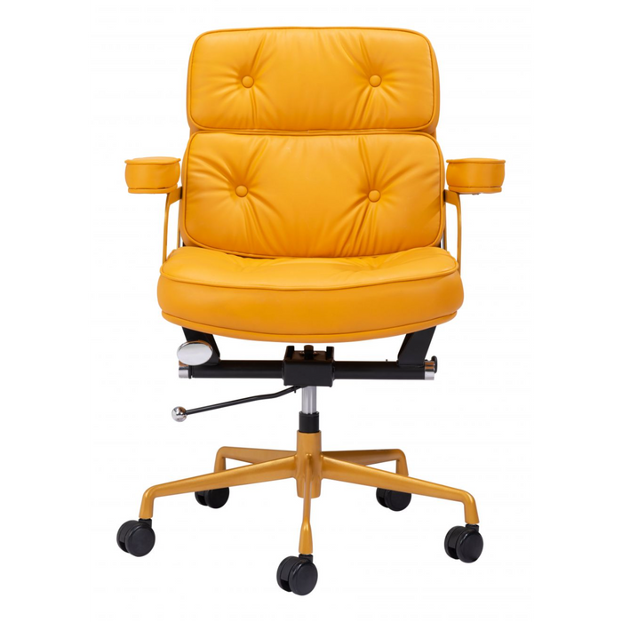 Zuo Smiths Office Chair Yellow - Bed & Sofa Hub