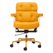 Zuo Smiths Office Chair Yellow - Bed & Sofa Hub
