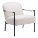 Zuo Chicago Accent Chair Ivory - Bed & Sofa Hub