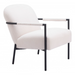 Zuo Chicago Accent Chair Ivory - Bed & Sofa Hub