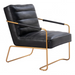 Zuo Dallas Accent Chair Vintage Black - Bed & Sofa Hub