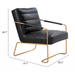 Zuo Dallas Accent Chair Vintage Black - Bed & Sofa Hub