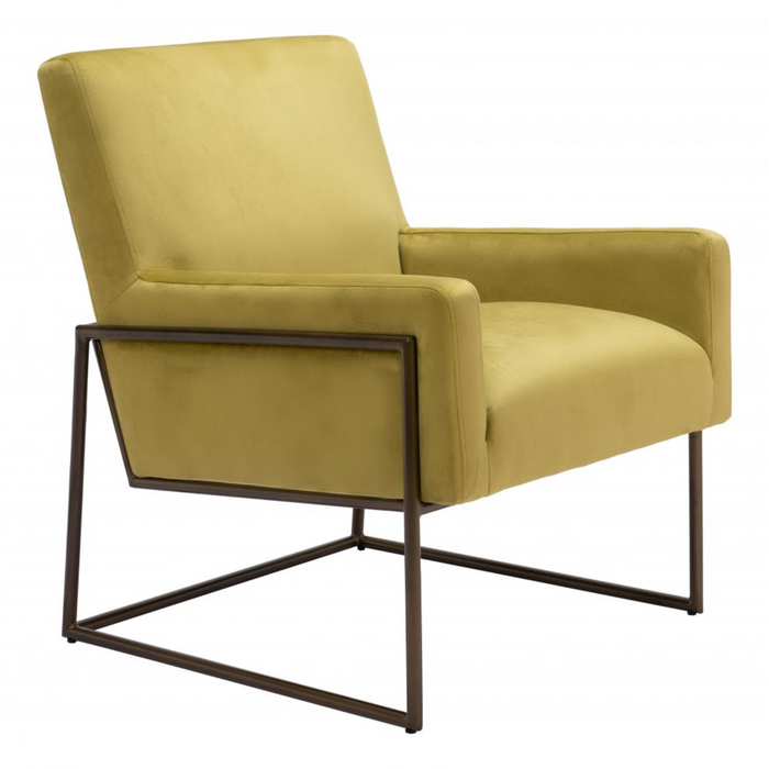 Zuo New York Accent Chair Olive Green - Bed & Sofa Hub