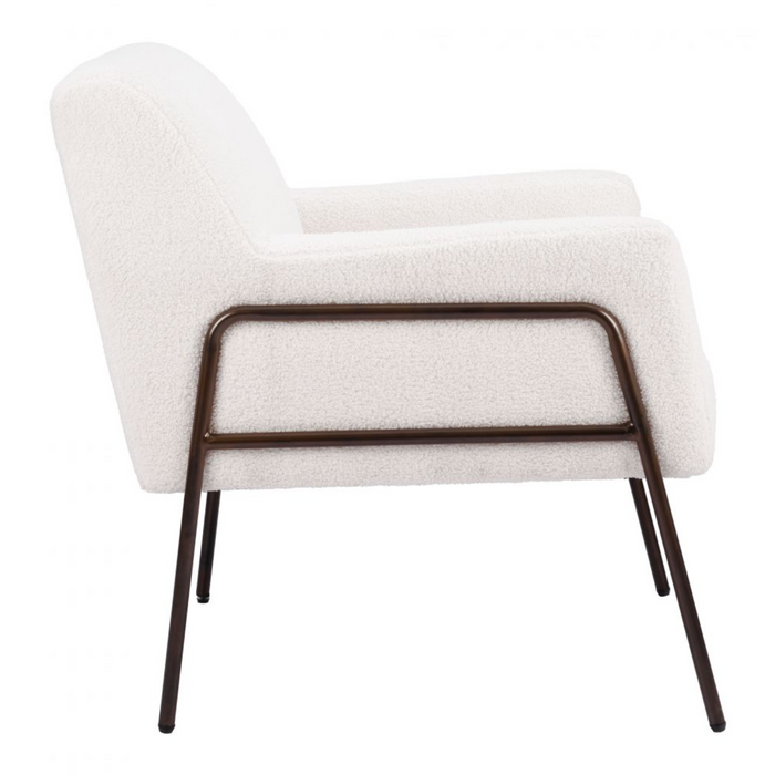 Zuo Charleston Accent Chair Cream - Bed & Sofa Hub