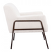 Zuo Charleston Accent Chair Cream - Bed & Sofa Hub