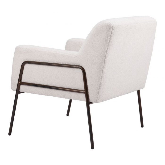 Zuo Charleston Accent Chair Cream - Bed & Sofa Hub