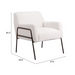 Zuo Charleston Accent Chair Cream - Bed & Sofa Hub