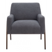 Zuo Charleston Accent Chair Gray - Bed & Sofa Hub