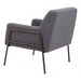 Zuo Charleston Accent Chair Gray - Bed & Sofa Hub