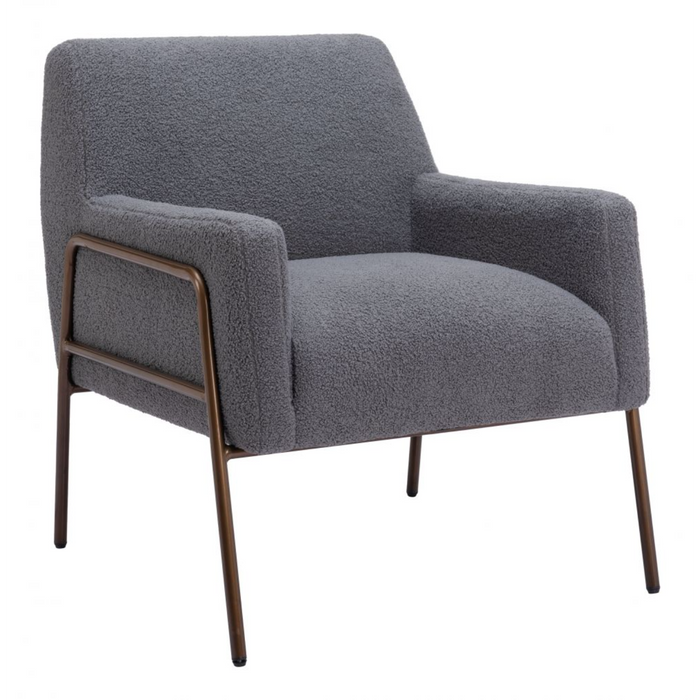 Zuo Charleston Accent Chair Gray - Bed & Sofa Hub