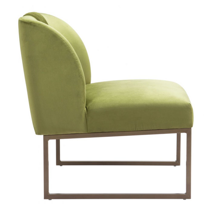 Zuo Sante Fe Accent Chair Olive Green - Bed & Sofa Hub