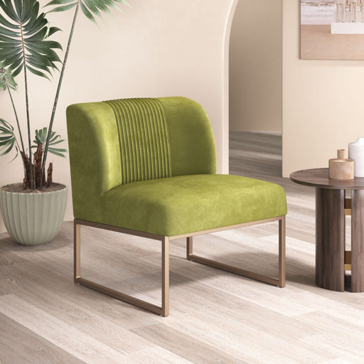 Zuo Sante Fe Accent Chair Olive Green - Bed & Sofa Hub