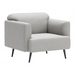 Zuo Amsterdam Armchair Light Gray - Bed & Sofa Hub