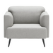 Zuo Amsterdam Armchair Light Gray - Bed & Sofa Hub