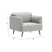 Zuo Amsterdam Armchair Light Gray - Bed & Sofa Hub