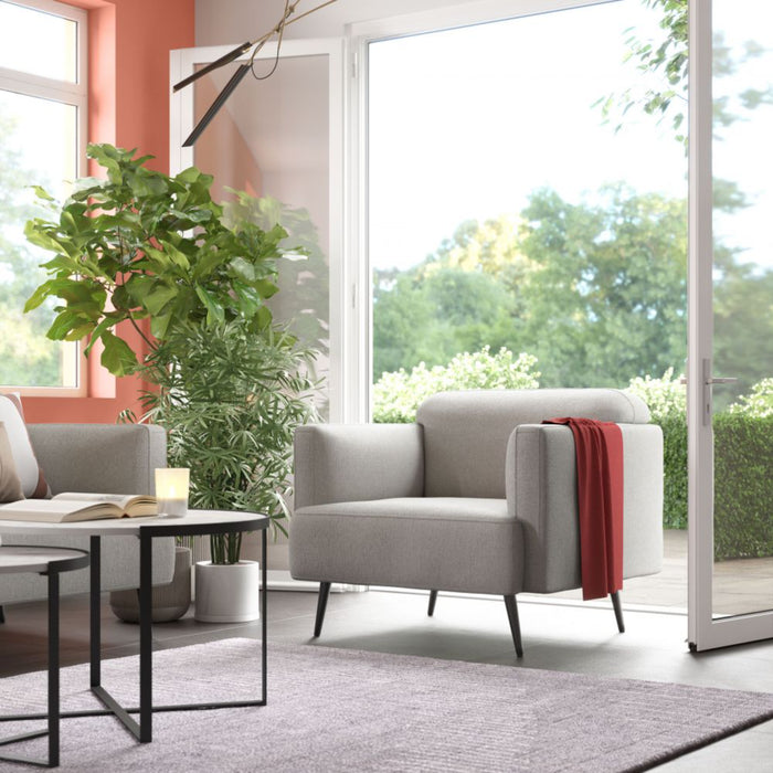 Zuo Amsterdam Armchair Light Gray - Bed & Sofa Hub