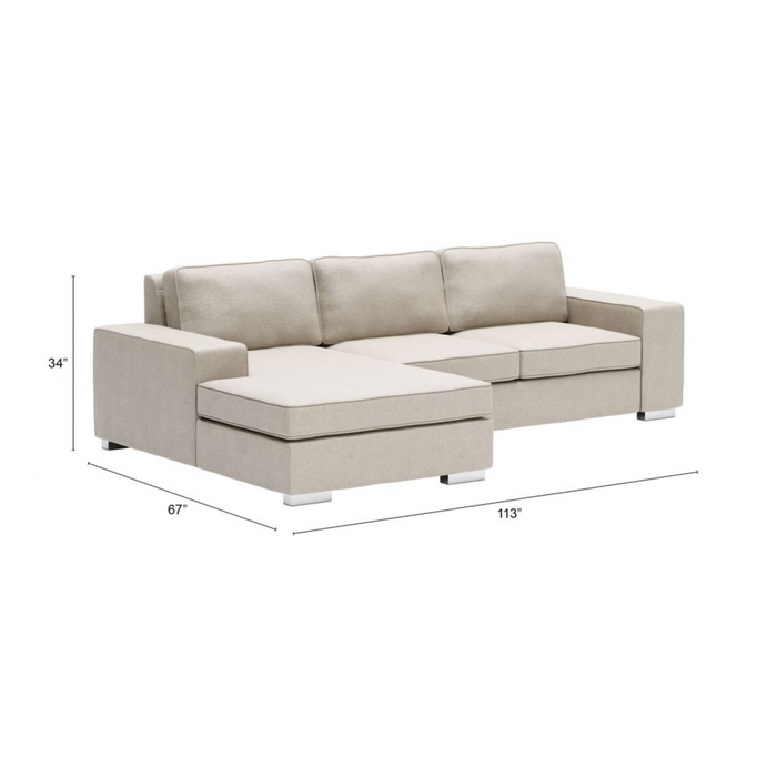 ZUO Brickell Sectional - Bed & Sofa Hub