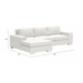 ZUO Brickell Sectional - Bed & Sofa Hub