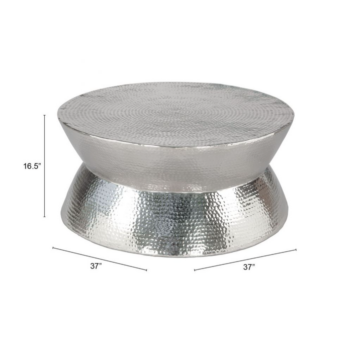 Zuo Madryn Coffee Table Silver - Bed & Sofa Hub