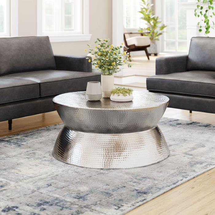 Zuo Madryn Coffee Table Silver - Bed & Sofa Hub