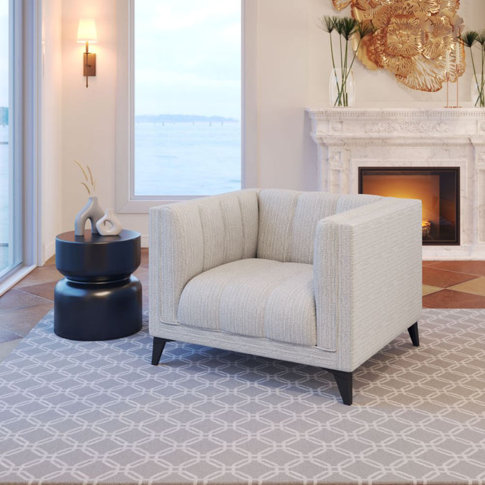 Zuo Punta Cana Armchair Leonardo Snow - Bed & Sofa Hub