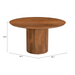 Zuo Izola Dining Table Brown - Bed & Sofa Hub