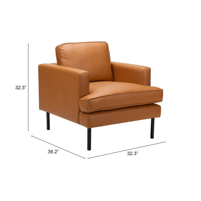 Zuo Decade Armchair Brown - Bed & Sofa Hub