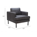 Zuo Decade Armchair Vintage Gray - Bed & Sofa Hub