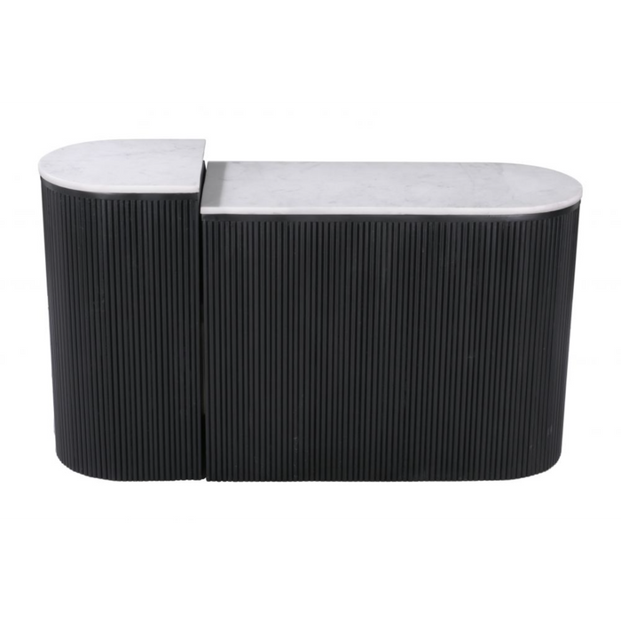 Zuo Ormara Console Table Set White & Black - Bed & Sofa Hub