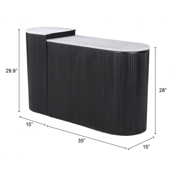 Zuo Ormara Console Table Set White & Black - Bed & Sofa Hub