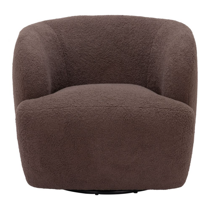 Zuo Govan Swivel Chair Brown - Bed & Sofa Hub