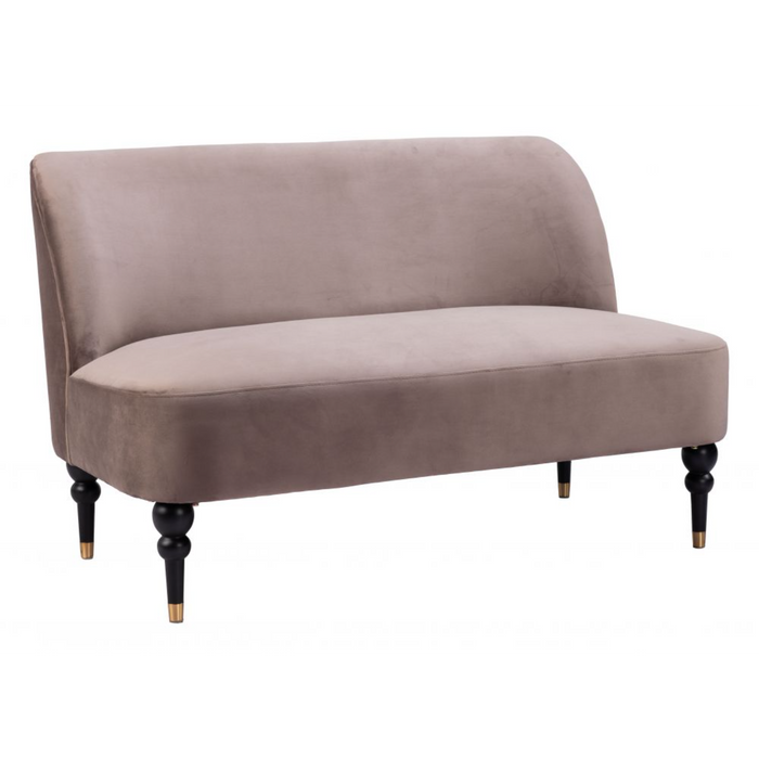 Zuo Bintulu Loveseat Taupe - Bed & Sofa Hub