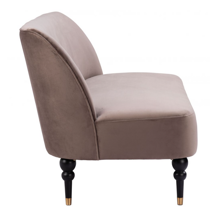 Zuo Bintulu Loveseat Taupe - Bed & Sofa Hub