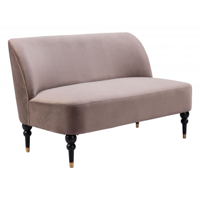 Zuo Bintulu Loveseat Taupe - Bed & Sofa Hub