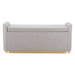 Zuo Dobo Storage Bench Gray - Bed & Sofa Hub