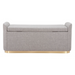 Zuo Dobo Storage Bench Gray - Bed & Sofa Hub
