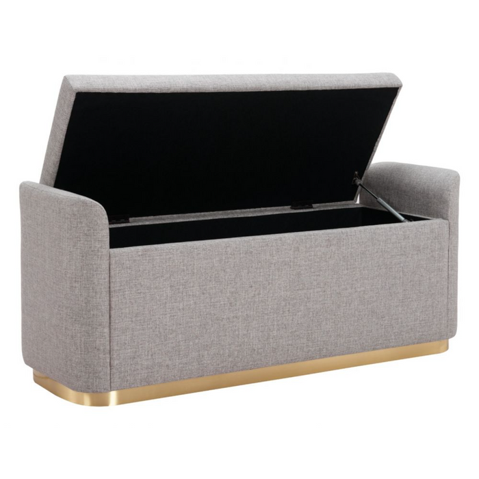 Zuo Dobo Storage Bench Gray - Bed & Sofa Hub