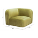 Zuo Biak Corner Chair Green - Bed & Sofa Hub
